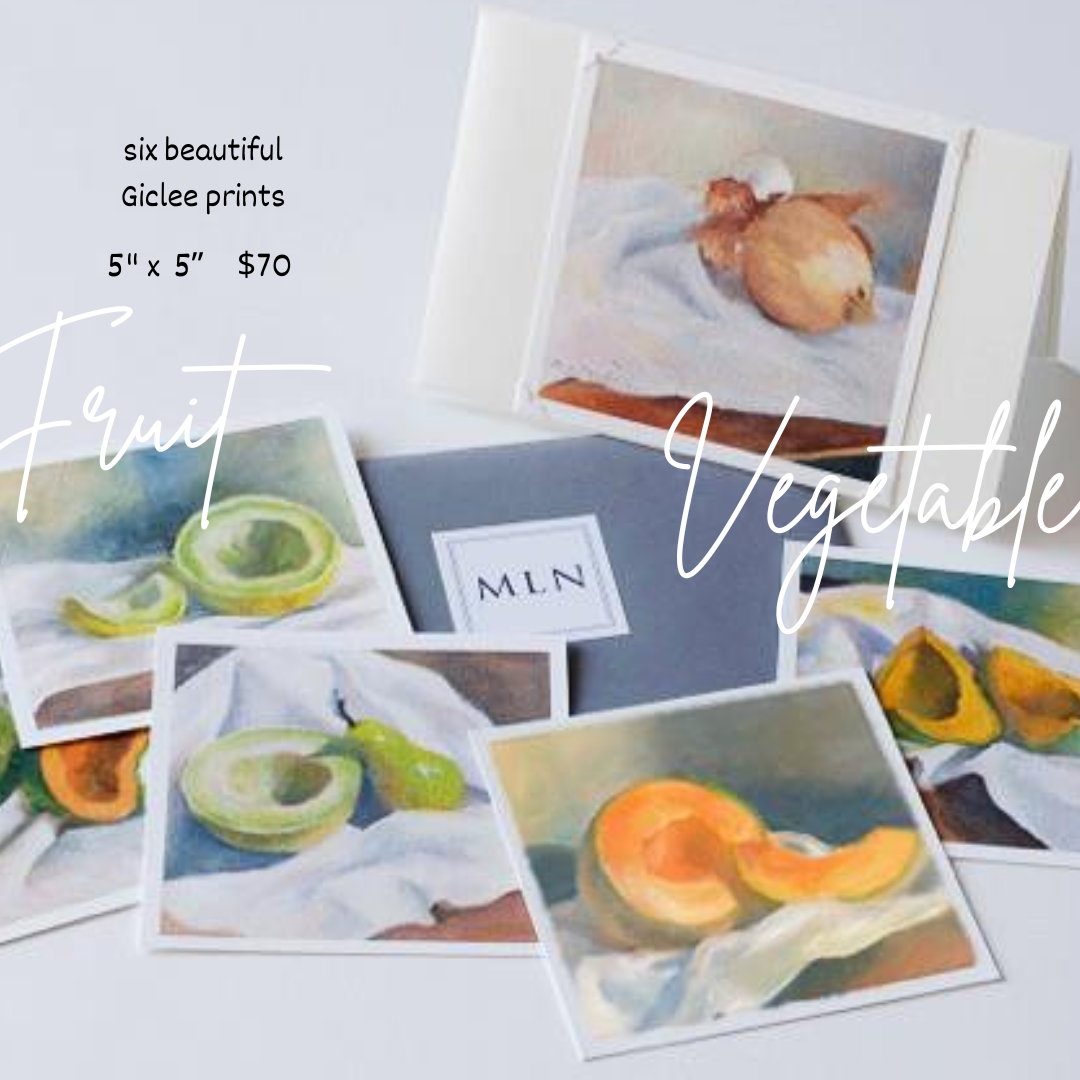 Fruits & Vegetables: 5x5" Prints, Set of 6
