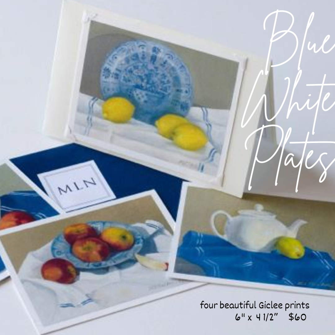 Blue & White Series: 6” x 4 1/2" Print Set of 4